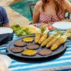 Large Cast Iron Griddle Top, Cookware for Bonfire and Yukon Fire Pit, Fireplace 