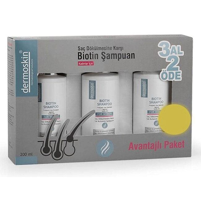 Dermoskin Biotin Şampuan 3 Al 2 Öde Kofre Kadin 1 Paket (1 x 200 ml)