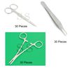 Set of 90 Pcs Needle Holder Iris Scissors Adson Tissue Forceps