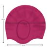 Adoretex Silicone Solid Swim Cap Ear Protection (CS003) - Slateblue