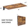 Wall Mounted Folding Table - Heavy Duty Small Fold down Dining Table Length 30"