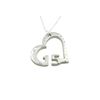 15th Anniversary Beaten Heart Pendant – 15 Year