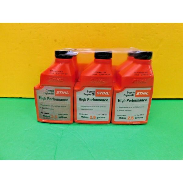 6 BOTTLES HIGH PERFORMANCE 2-CYCLE ENGINE OIL 6.4oz 2.5gal.  # 0781 319 8015