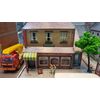The CityBuilder Indian Restaurant Cardboard Model Making Kit - O Scale Model Railroad Building