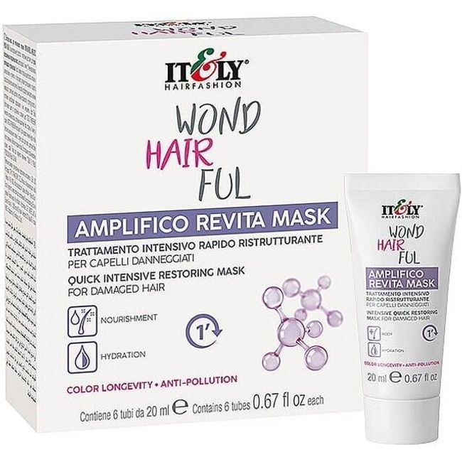 IT&LY Wond Hair Ful AMPLIFICO REVITA MASK Intense Restoring For Damaged Hair 6pk