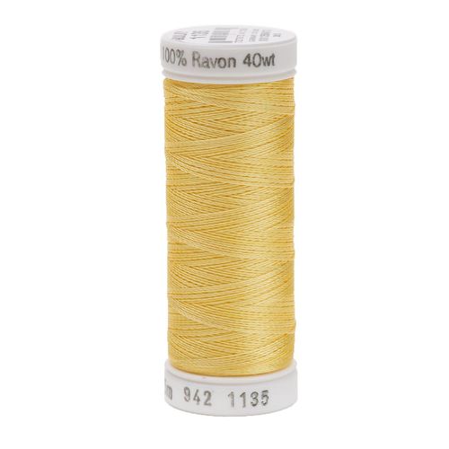 Sulky 942-1135 Rayon Thread for Sewing, 250-Yard, Pastel Yellow