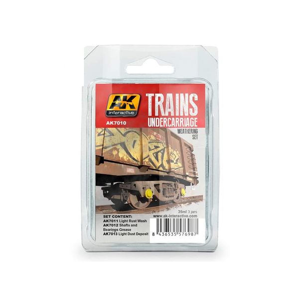 AK Interactive Trains Undercarriage Paint Set 7010