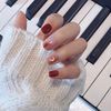 24pcs 3D Nail Decoration Moon Decoration Solid Color Nail Tips Cute Elegant Nail