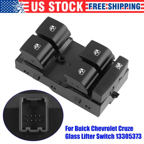 Left Driver Master Power Window Switch 13305373 for 2011-2016 Cruze Malibu Volt