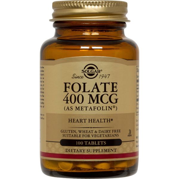 Solgar Folate 400mcg as Metafolin 100 Tablets