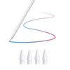 TUCANA Pen Tips Compatible for iPad Pencil 1st & 2nd Generation (White 4-Pack)