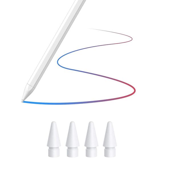 TUCANA Pen Tips Compatible for iPad Pencil 1st & 2nd Generation (White 4-Pack)