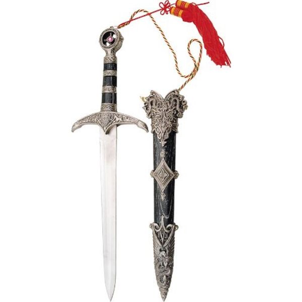 BladesUSA D-209 Medieval Sword 18.25-Inch Overall,Black