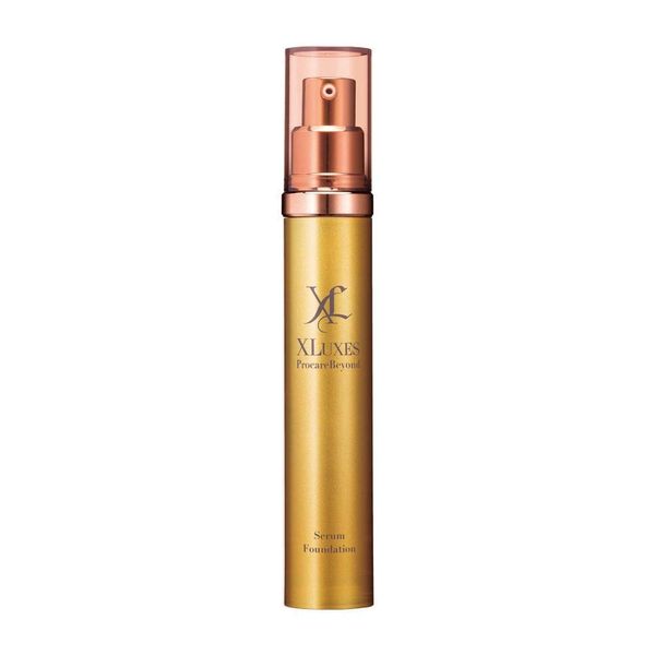XLUXES Serum Foundation (SPF40 PA+++) Human Stem Cell Culture Fluid Formula Pro Care Beyond (Medium Beige) 1.1 fl oz (30 ml)