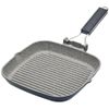 MasterClass Non-Stick Induction-Safe Griddle Pan with Folding Handle, 20 cm (8”), Black