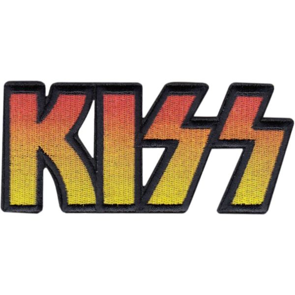 Kiss Logo Embroidered Iron On or Sew On Patch