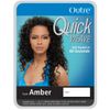 AMBER (2 Dark Brown) - Outre Quick Weave Synthetic Hair Half Wig