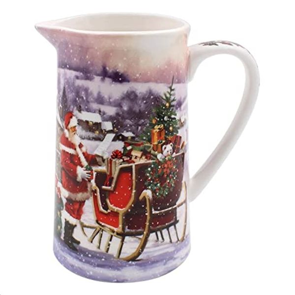 lesser and pavey LP52643 Ceramic Jug | Santa design | 1 Pc, Multicolor