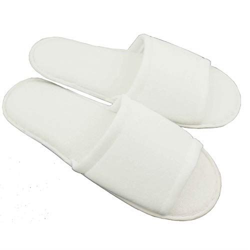 [frsp] Commercial Luxury Disposable Cotton Slippers, Open Front Type x 100 Pairs Set - Individual Packaging Type, Hotel Amenities