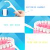 High Toughness Professional Toothpicks Sticks Dental Floss Picks 20 Picks Threader Flosser with 2 Storage Cases, flossing for Family,Hotel,Travel (6pink+6green)