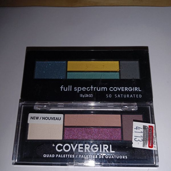 2 Covergirl Eyeshadow Palette Full Spectrum & Quad 220 ECLIPSE & 730 CHERRY SODA