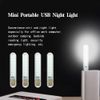 luoyanye 4 Pcs Mini Portable USB Night Light Mini USB Night Light LED Book Reading Lights for Work Learning Camping PC Laptops Computer Mobile