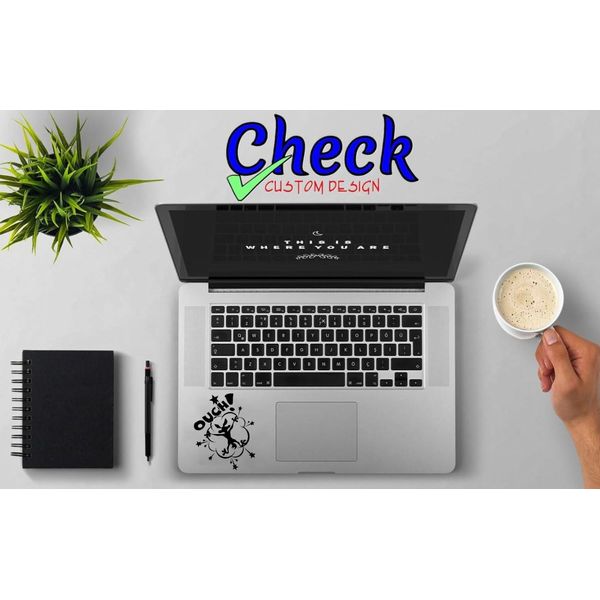 The Original Funny Ouch! Diecut Vinyl Decal by Check Custom Design