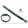 Spartacus Oiltan Studded Cock Ring ADJUSTABLE SNAPS Black Leather Metal Studs