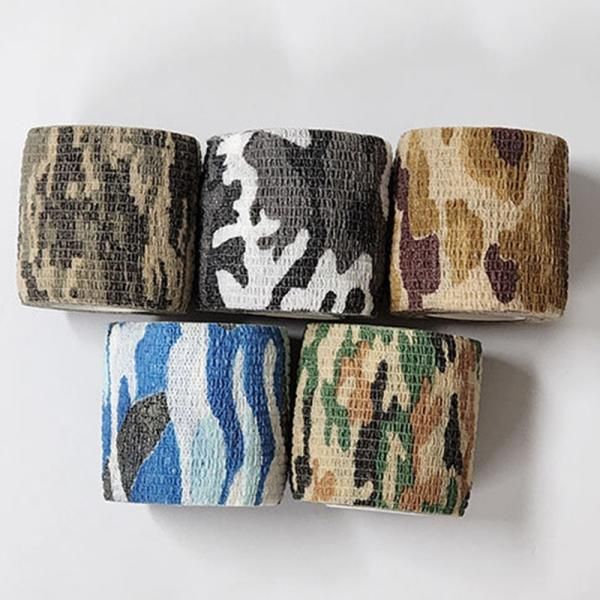 Camo pattern self-adhesive bandage, elastic adhesive tape, wrist and knee band