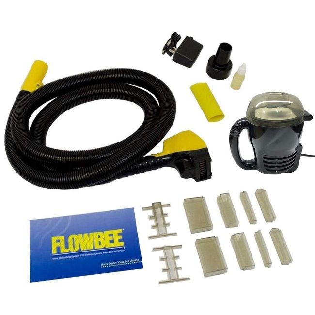 Flowbee Home Haircutting System with Flowbee Super Mini-Vac - Clipper Head/Hose, Vacuum & Accessories Included.