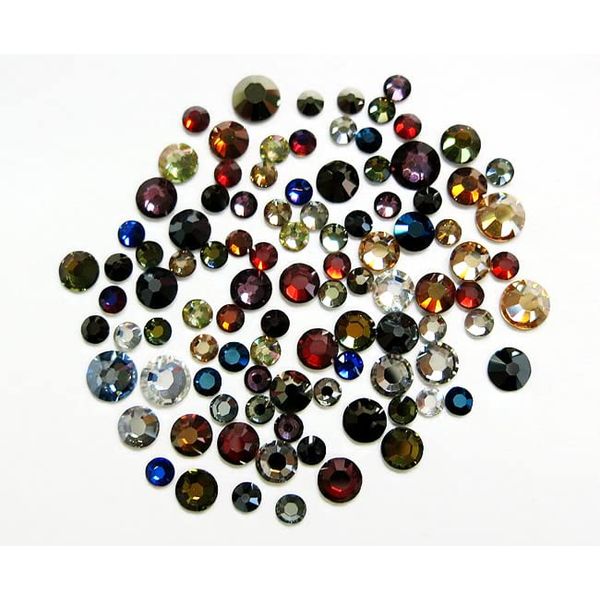 Swarovski Rhinestone Flat Back Special Processed Color MIX 80 Pieces