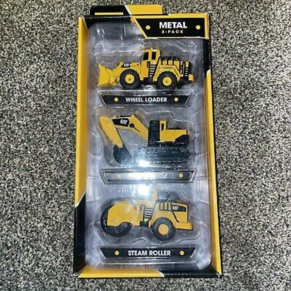 Caterpillar Construction Vehicles Die Cast Metal 3-Pack Item Brand New