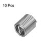 sourcing map 10pcs Wire Thread Inserts M10 x 1.5 2D 304 Stainless Steel Helical Coiled Wire Threaded Sleeve