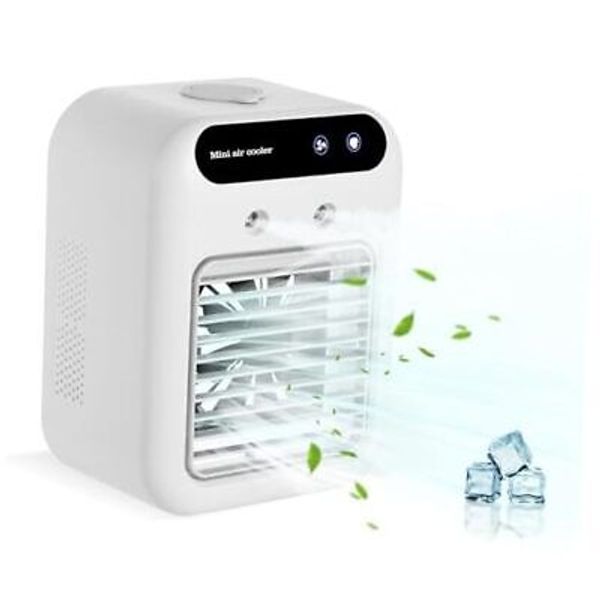 Portable Air Conditioner for Camping, 3H battery Cooling Fans Humidifier for