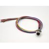 Elecbee M12 Assembly Cable Screw Mounting M16 Thread with Wire AWG26 1M Shield (A Code 12 Pin Female Back Mount)