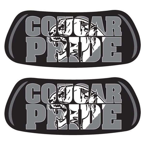 Anderson's Cougar Pride EyeBlacks, 12 Pairs per Package, School Spirit, Spirit Gear, Sports Fan Gear, Football Cheerleader Accessories, Homecoming