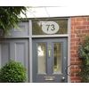 Modern Etched House Number Vinyl Sticker *29CM* PG113