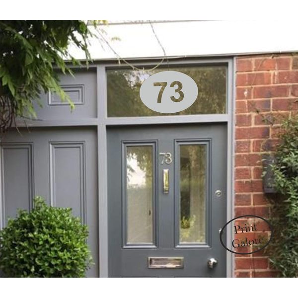 Modern Etched House Number Vinyl Sticker *29CM* PG113