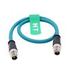 HangTon Ethernet Cable M12 8 Pin X-Coded to 8 Pole X-Coding Gigabit Cat7e Network for Cognex Basler Baumer Keyence Datalogic Microscan Industrial Sensor Camera Reader 50cm