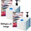 Spacesaver Vacuum Storage Bags for Clothes Storage, 10 Pack x 2 - Large