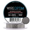 WIREOPTIM - 34 AWG - Nichrome 80 Resistance Wire - 100 Feet