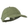 Ladies Washed Cotton Ponytail Cap - Olive Green OSFM