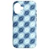 iPhone 16 Blue Seeds Oval Round Water Droplets Refreshing Pattern Smartphone Case