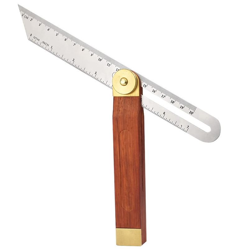 Adjustable Carpentry Square Bevel Gauge Sliding Bevel 9 Inch Hardwood ...