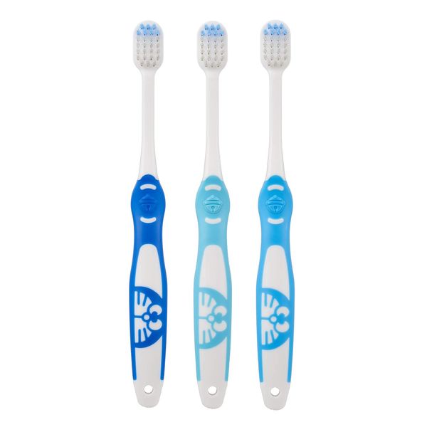 I'm Doraemon Rubber Toothbrush, Pack of 3, Assorted Colors
