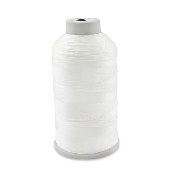 Aussel Bonded Nylon Sewing Thread 1500 Yard Size T70 #69 for the Upholstery, Outdoor Market, Drapery, Beading, Luggage, Purses, White