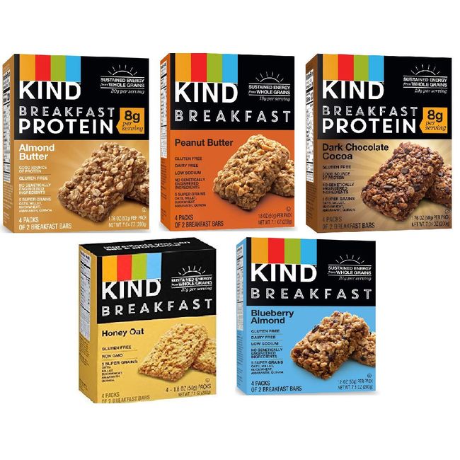 Kind Breakfast Bars Variety 40 Bars