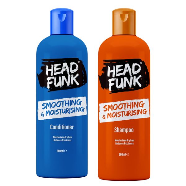 Multipack -Head Funk Hair Products - Choose from Colour Revive - Smoothing & Moisturizing - Recover & Repair -Nourishing - Shampoo and Conditioner (Smoothing & Moisturising, Shampoo & Conditioner)