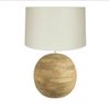 Solid Teak Wood Table Lamp Model Strada by Light & Living New Factory Sealed