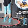 40" Foldable Mini Trampoline Indoor with 4 Level Adjustable Foam Handle for Home